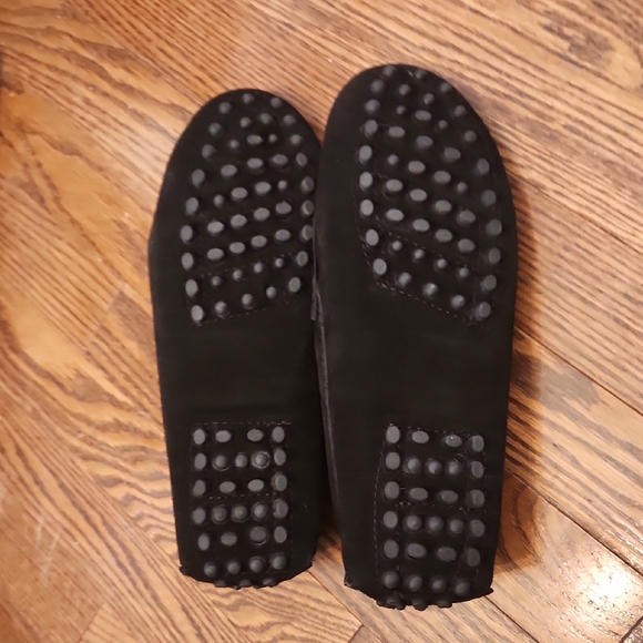 Women's Black Suede Loafers - Picture 3 of 4